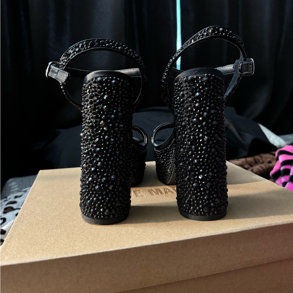 Steven Madden Rhinestone Heels - Picture 3 of 5
